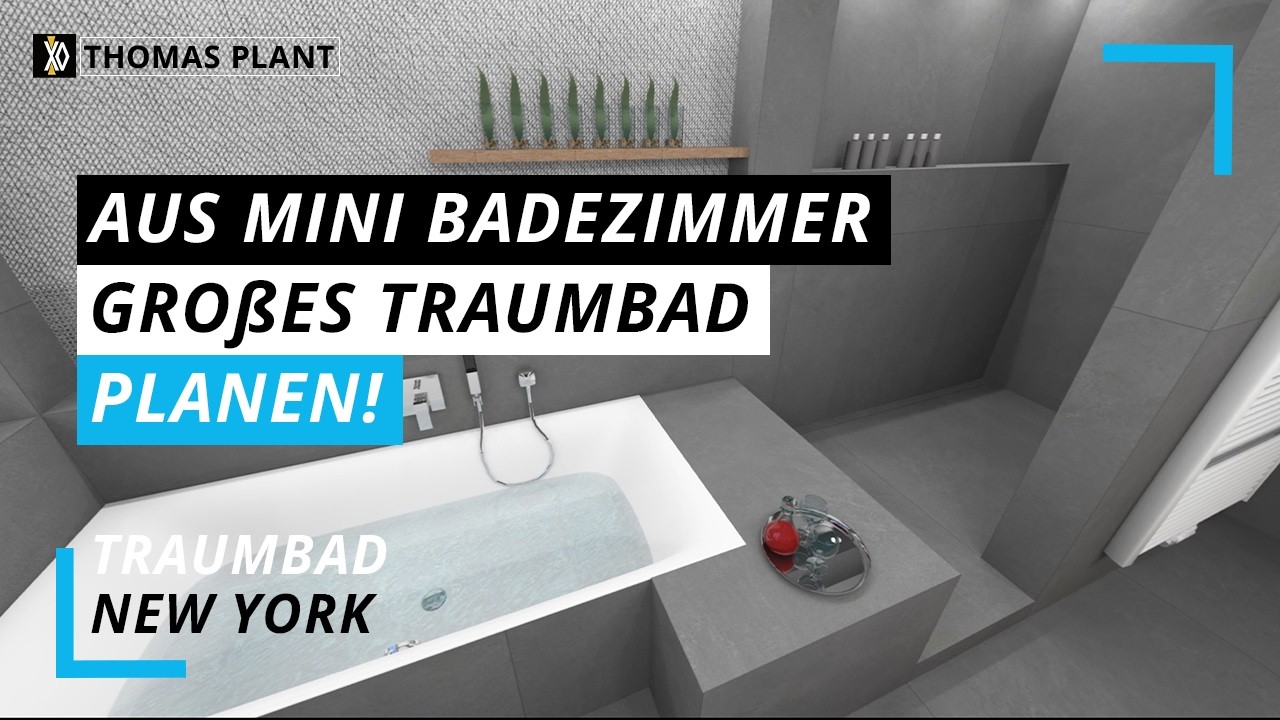 Badezimmer vergrößern: Vom Mini-Bad zum Raumwunder | Thomas plant Traumbad New York| Genova&Bauer