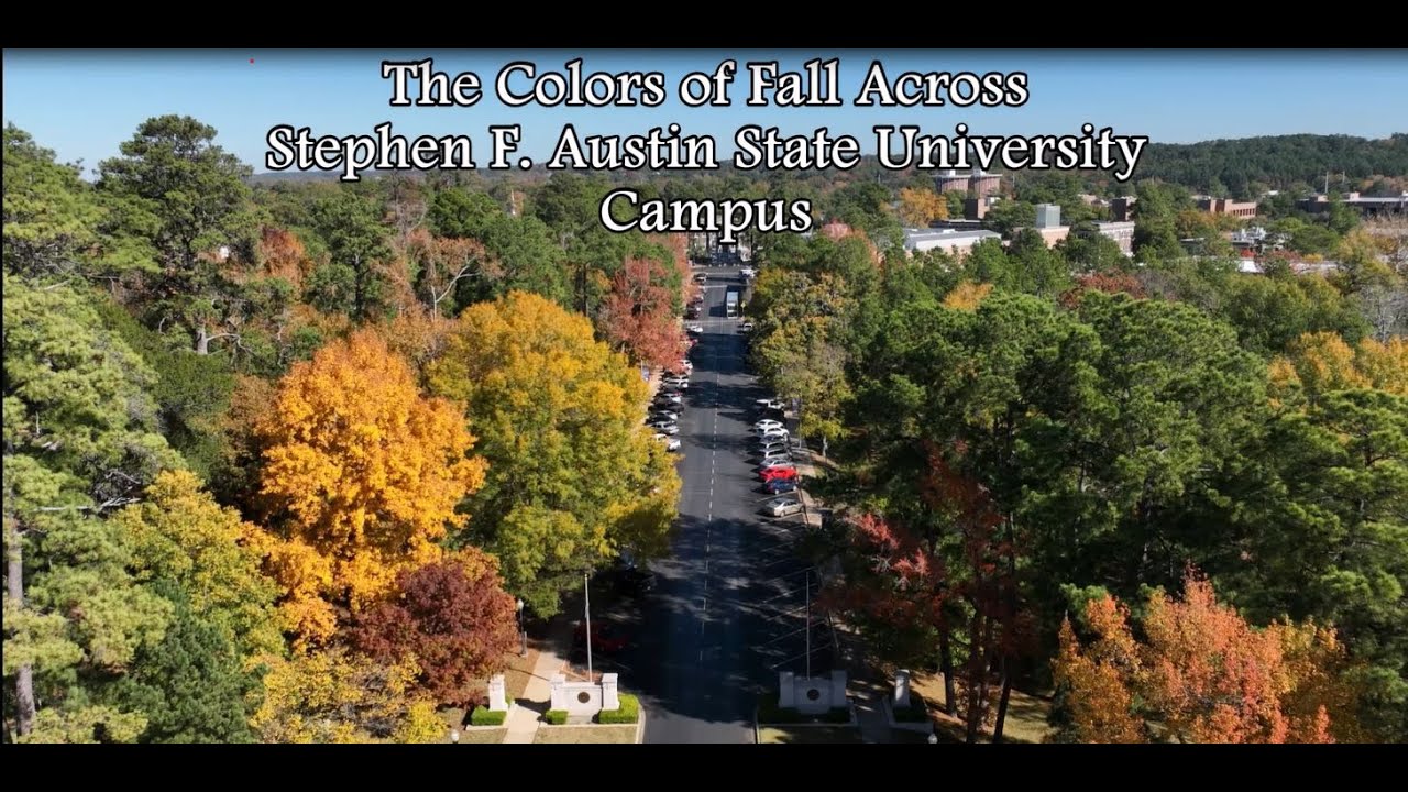 The Colors of Fall Across Stephen F. Austin State University Campus