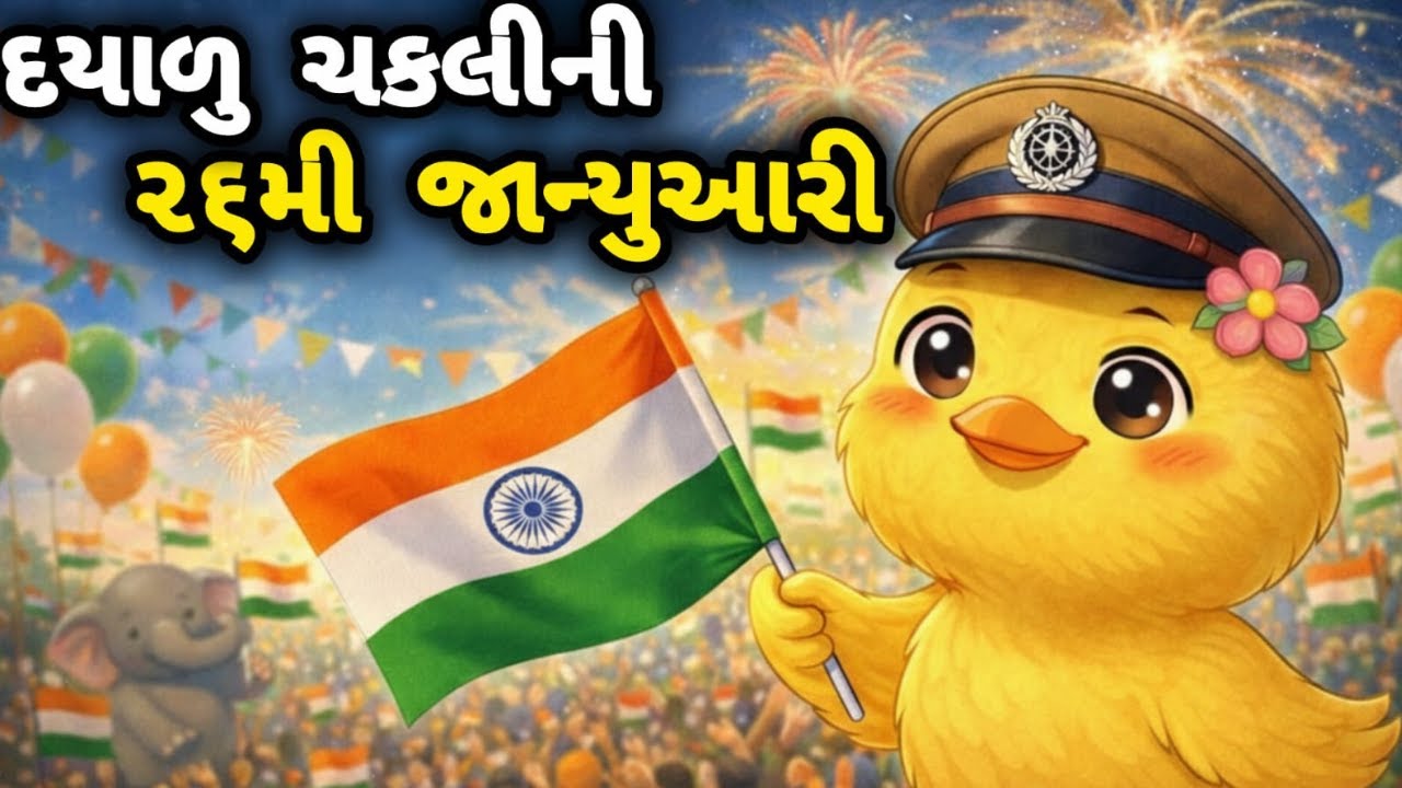 દયાળુ ચકલીની ૨૬મી જાન્યુઆરી | Dyalu Chakli Ni 26mi January | Moral Story | Republic Day Special