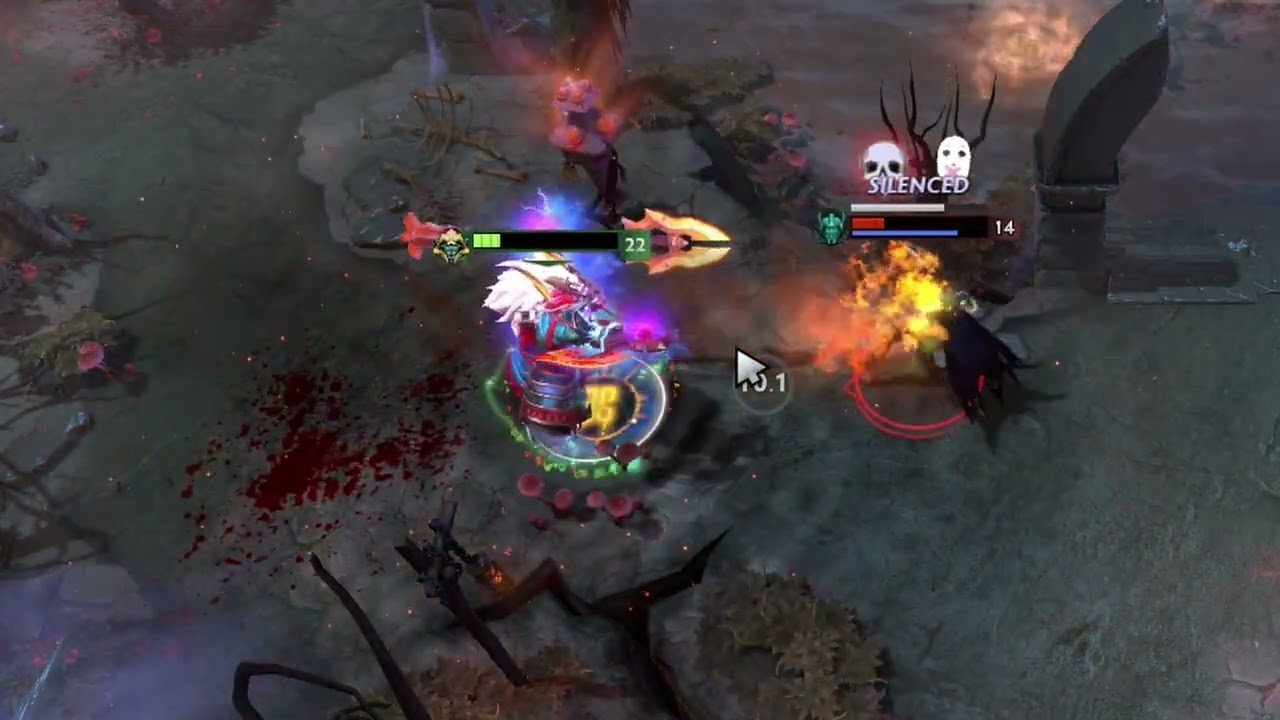 Dota 2 game play with Huskar MH 1187