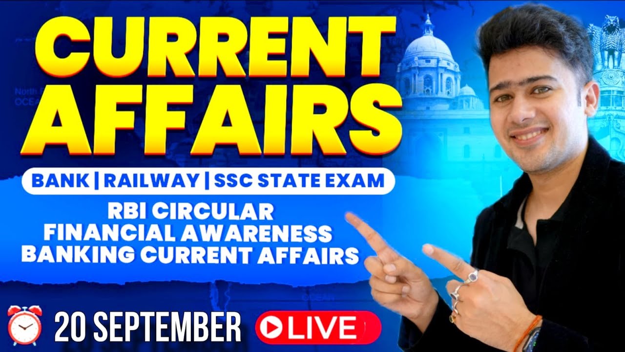🔴 20 September 2025 | Daily Current Affairs | For Bank, Insurance & SSC Exams | Kush Pandey