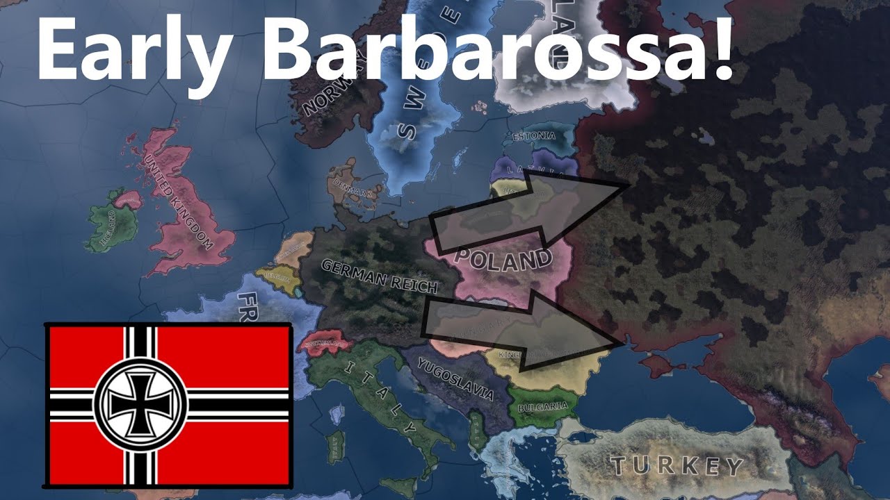 What If Germany Invaded USSR in 1939? Hoi4 Timelapse