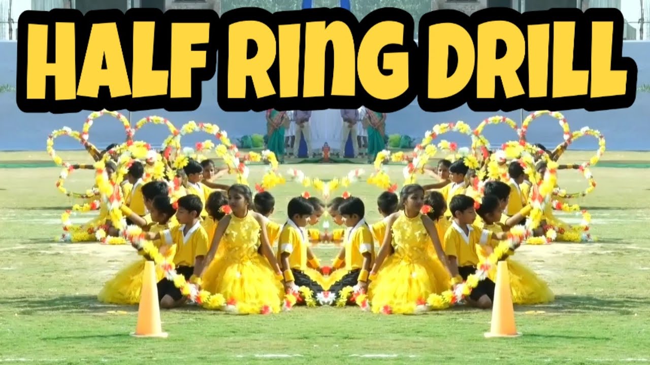 Annual Sports Day || Half Ring Drill || Awesome Formations || Must watch till end ||