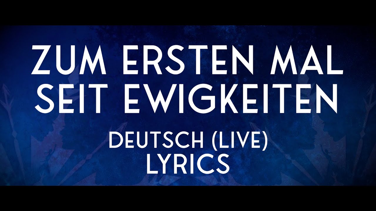Zum ersten Mal seit Ewigkeiten (Celena Pieper) | Lyrics Video | Disney's Die Eiskönigin Musical