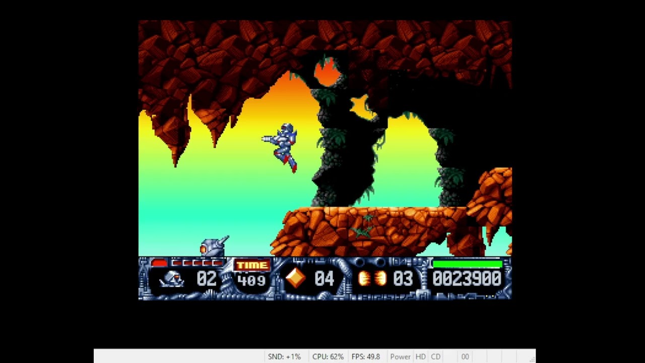 Amiga, Emulated, Turrican 2 AGA, Challenge, 79300 points