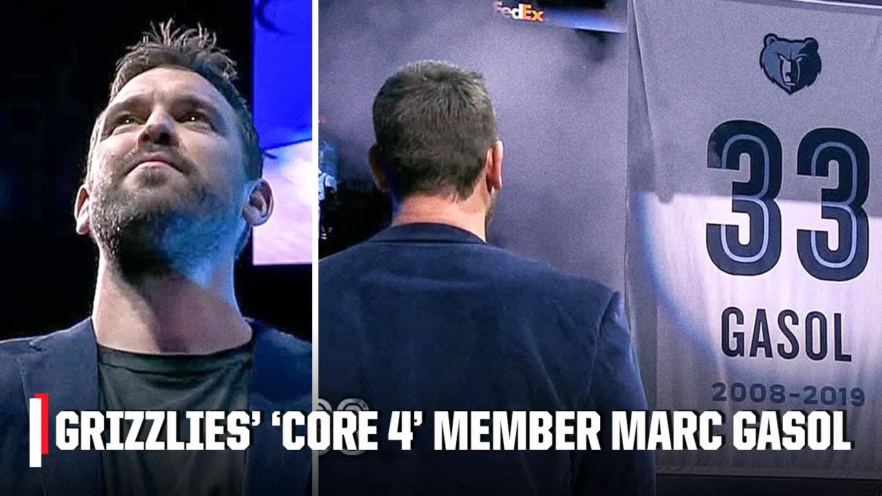 Memphis Grizzlies retire Marc Gasol's No. 33 jersey | NBA on ESPN