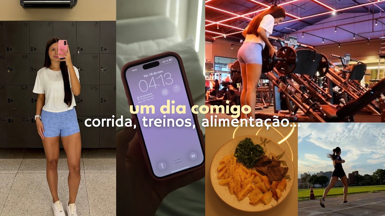 vlog um dia comigo | corrida. alimenta&ccedil;&atilde;o, treino e emagrecimento (-15kg)