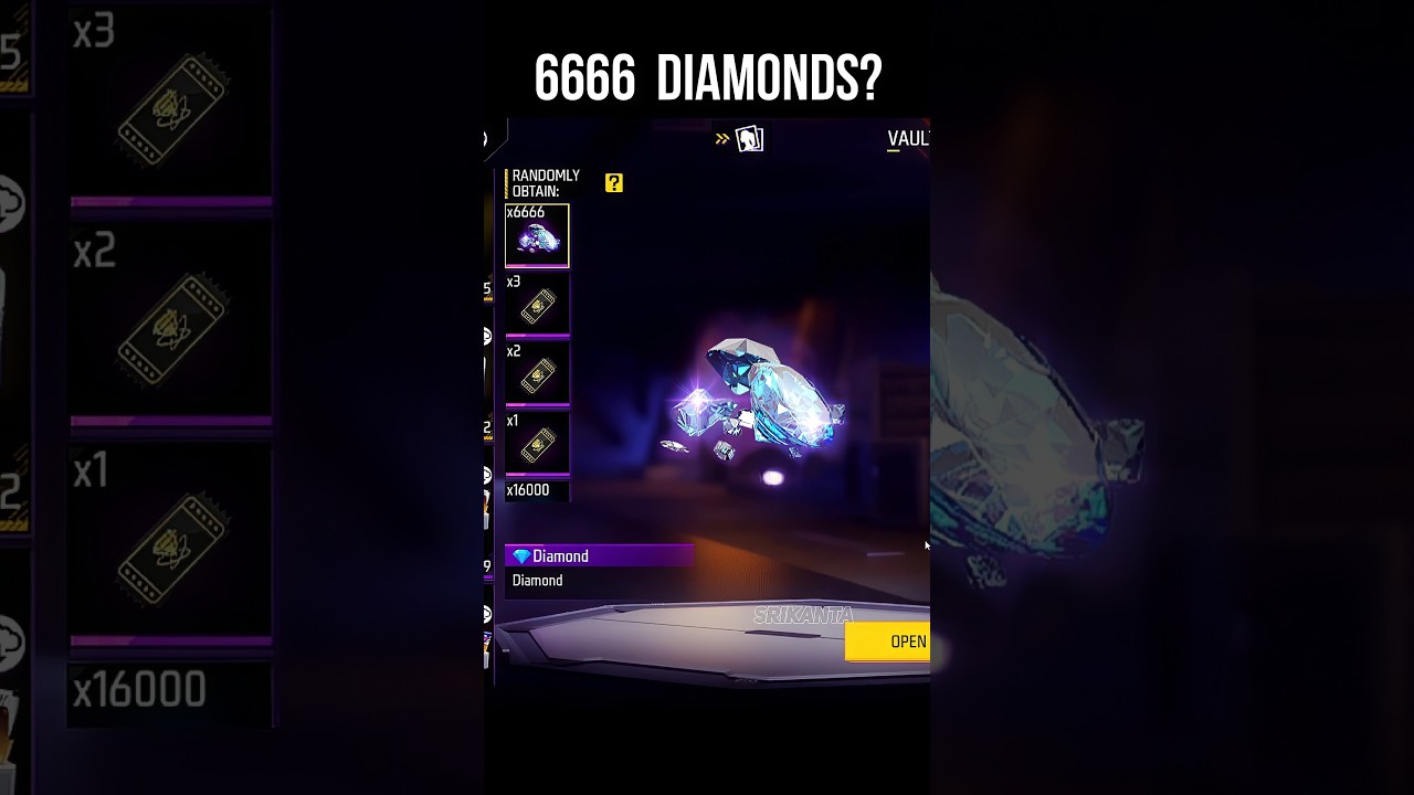 Opening 6666 Diamond Crate 🔥 6TH Anniversary Event #srikantaff
