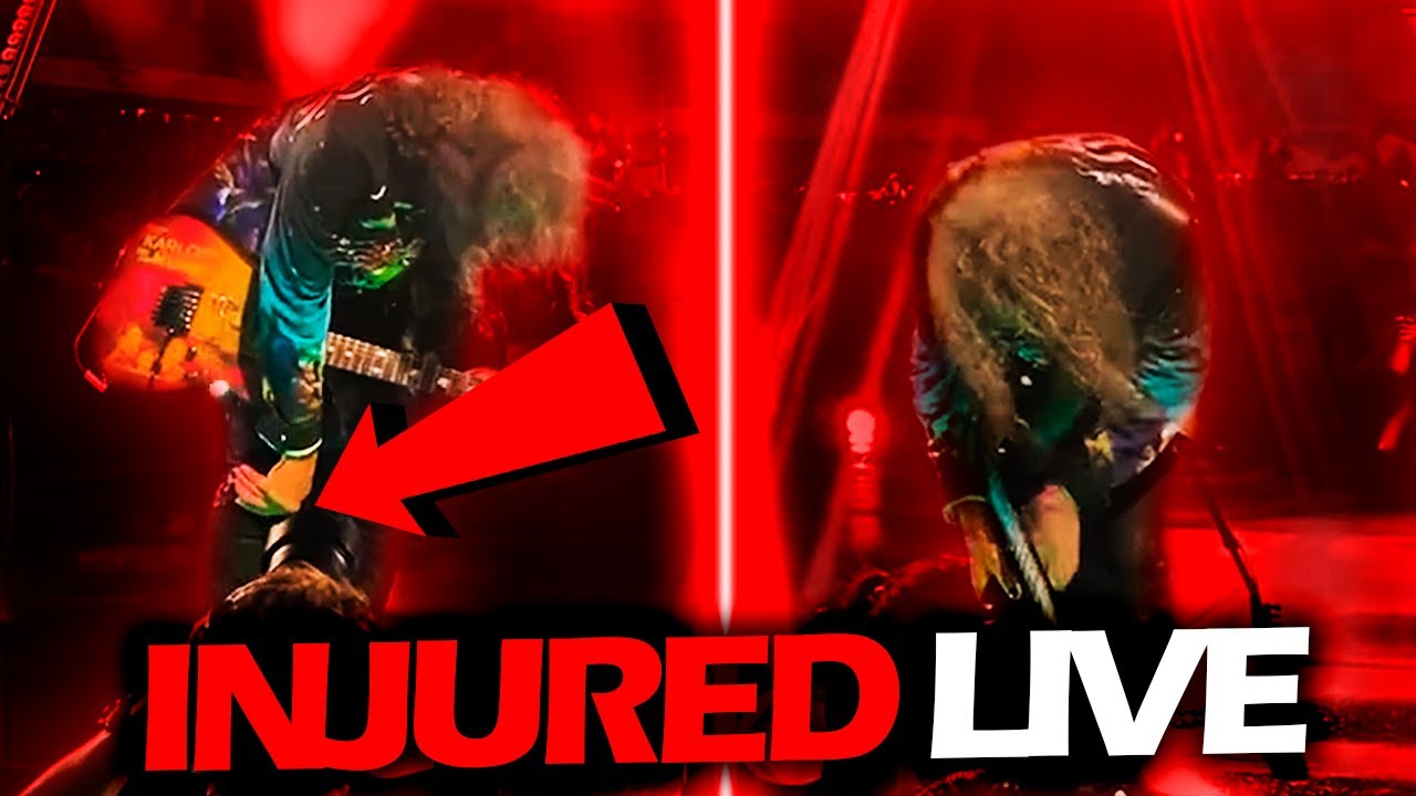 KIRK HAMMETT INJURES HIS KNEE LIVE (2023) #METALLICA