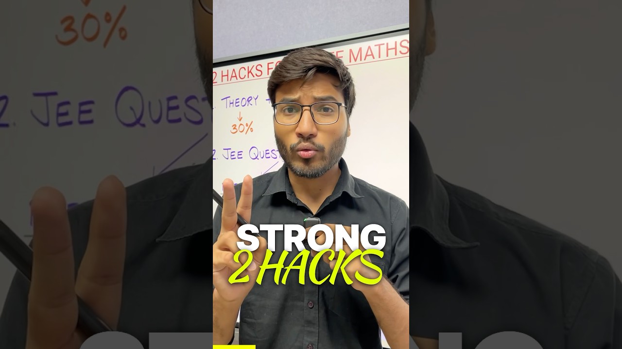 😱HACKS to Strong IIT-JEE MATHS 🤯 #jee #motivation