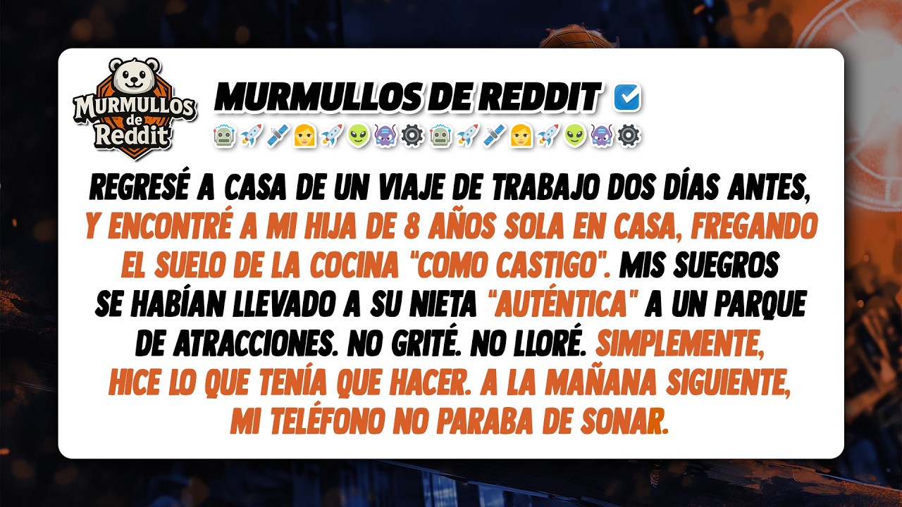 A mi hija de 8 años la dejaron sola fregando el suelo, mientras ellos se llevaban a su nieta ...