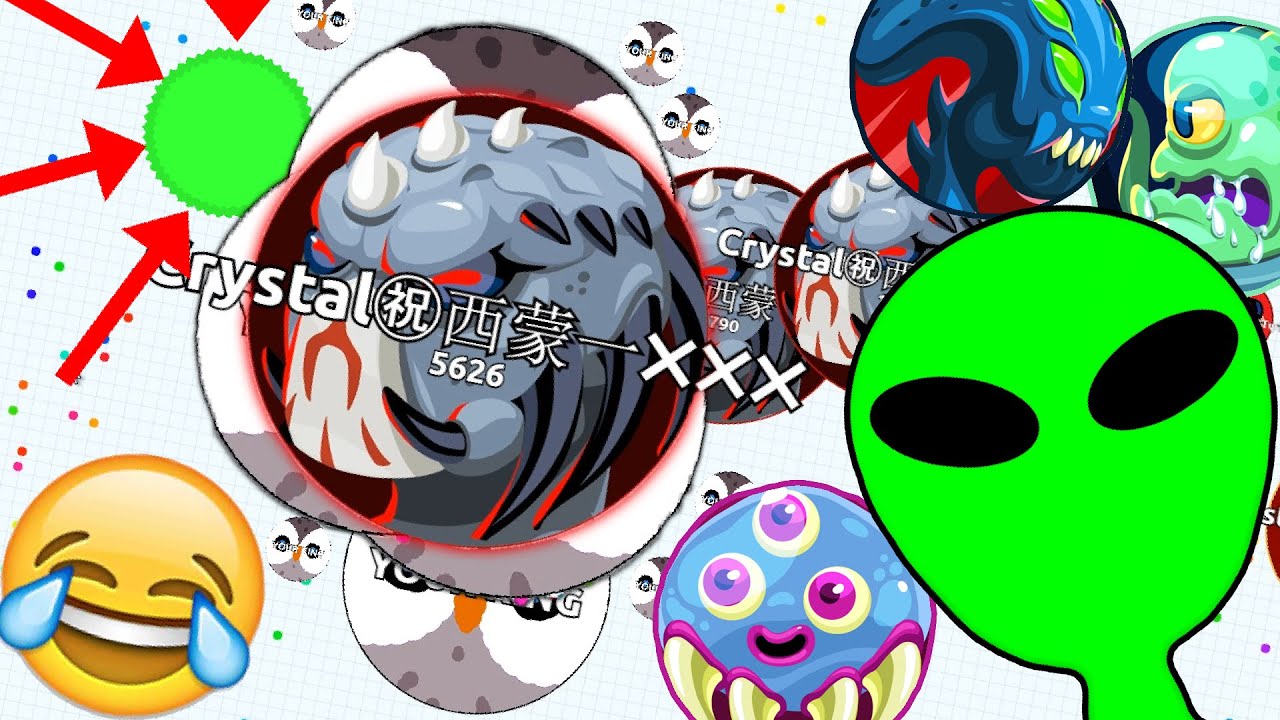 Agar.io ИНОПЛАНЕТЯНЕ СУЩЕСТВУЮТ!!! Popsplit, Tricksplit, Baitsplit, Лучшие трюки в Agario