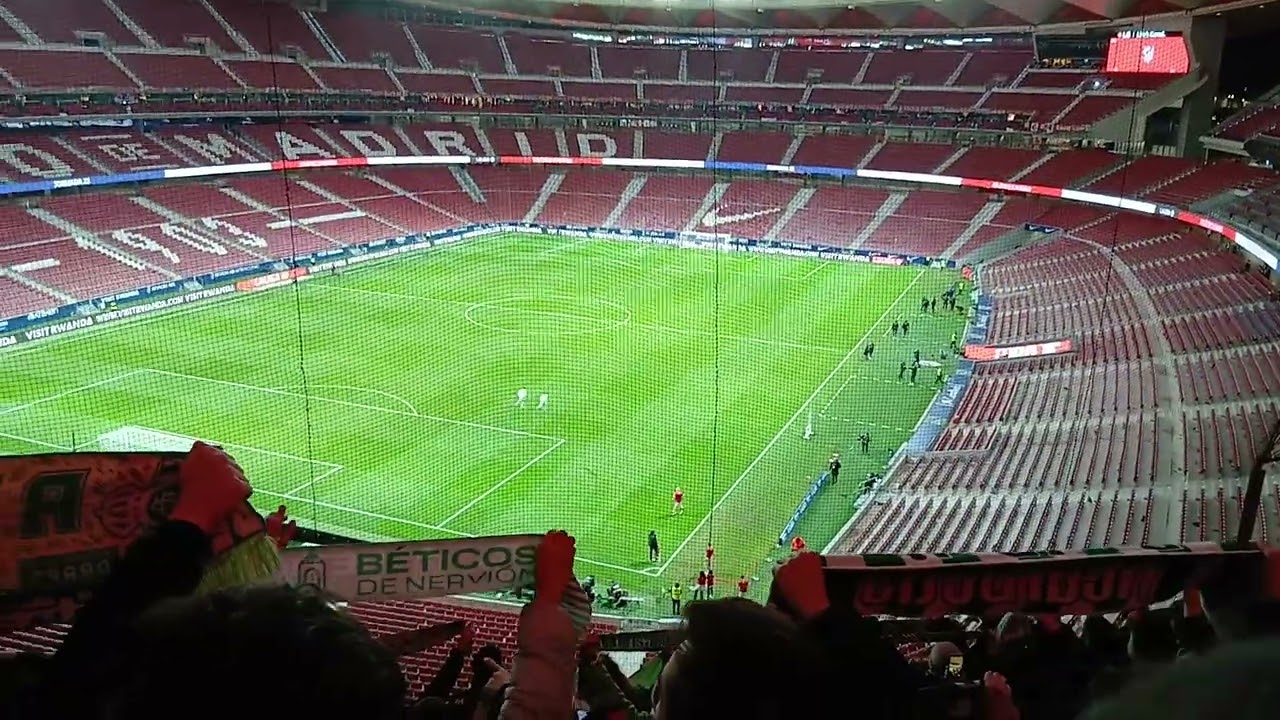 Himno del Betis en el Metropolitano.
