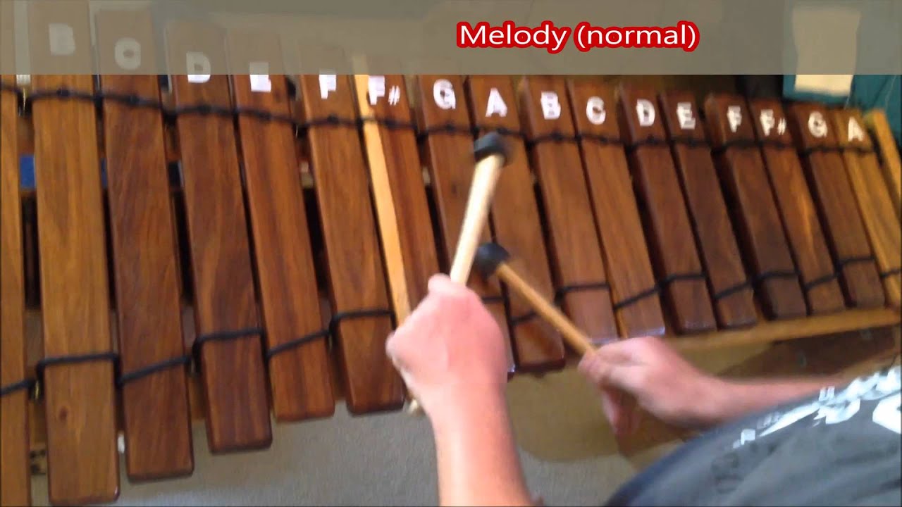 Grant's song Tutorial on the Alto marimba