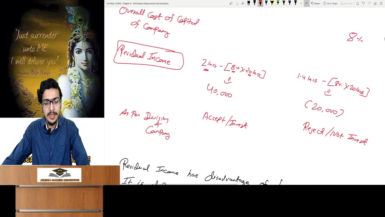 Revision Lecture for MAY 2022 SCMPE Chapter 7 (Performance Measurement & Evaluation) by AIR 1