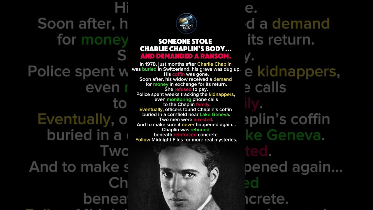Why Was Charlie Chaplin&rsquo;s Body Buried Twice?