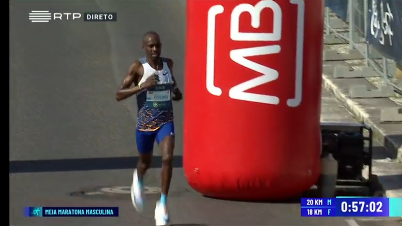 Half marathon Lisboa/ meia maratona Lisboa  world record Kiplimo 57'20 