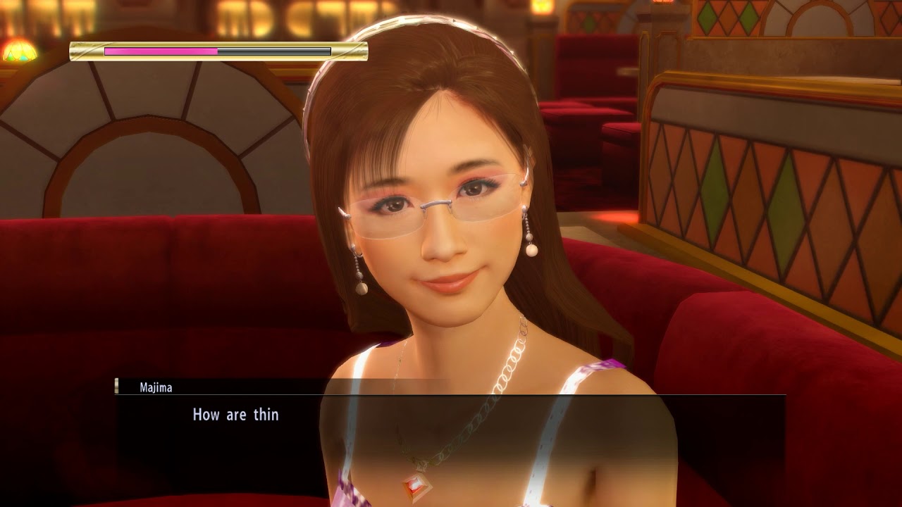 Yakuza 0 - Hibiki's training - customer service 4