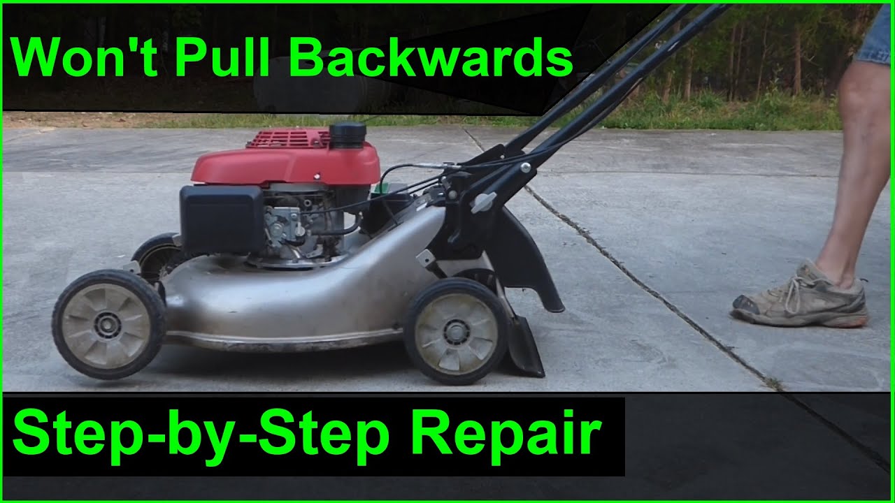 FIXED - Honda Lawn Mower is Hard to Pull Backwards - Complete Repair Instructions