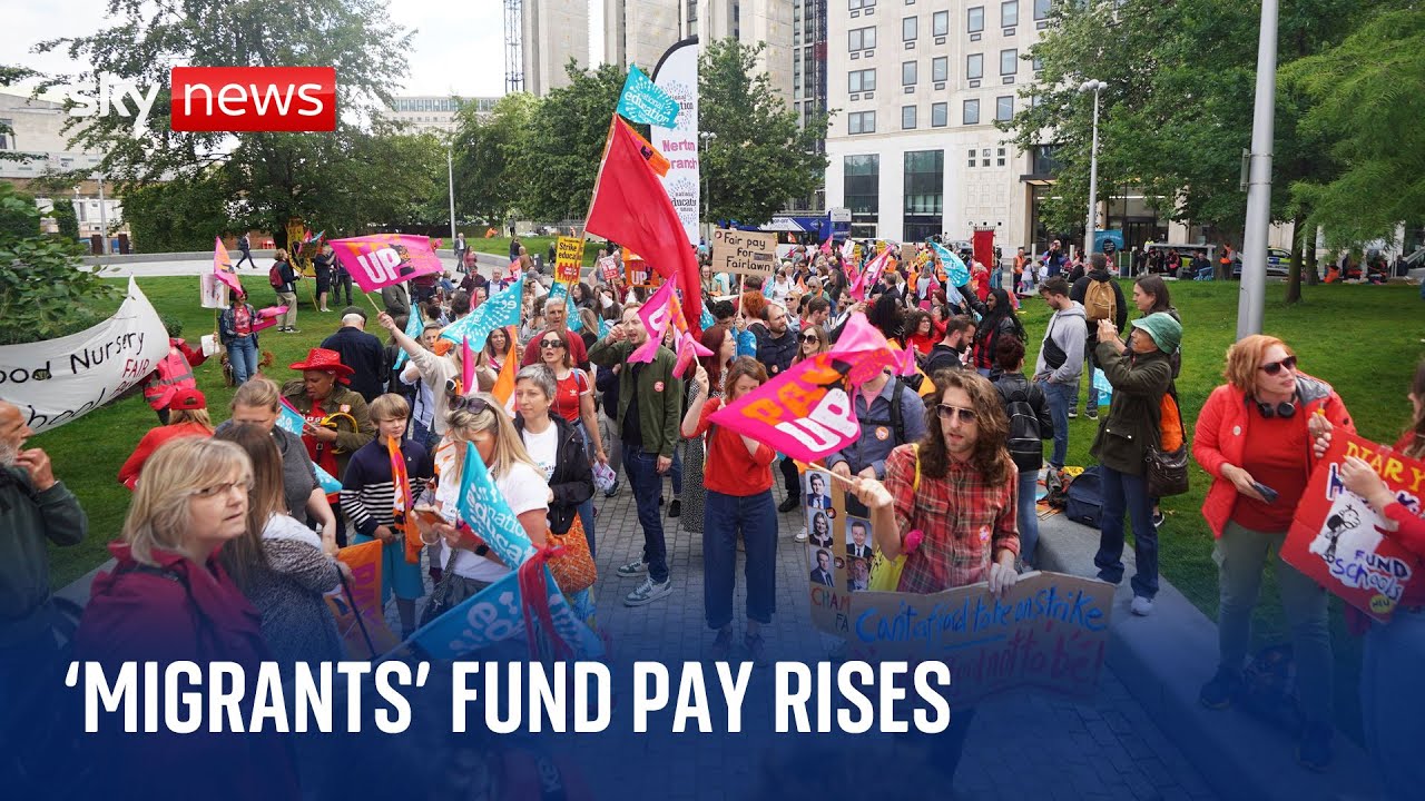 Rishi Sunak accused of treating migrants as 'cash cows' to fund public sector pay rises