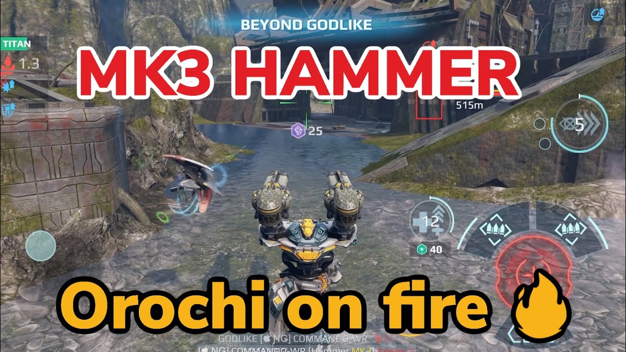 MK3 HAMMER OROCHI FULL MK3 | Max out shotgun | War Robots Gameplay