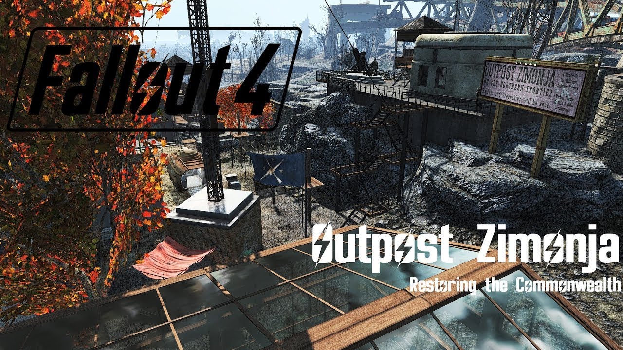 Outpost Zimonja - Minutemen Barracks & Forward Operating Base - Fallout 4 Settlements