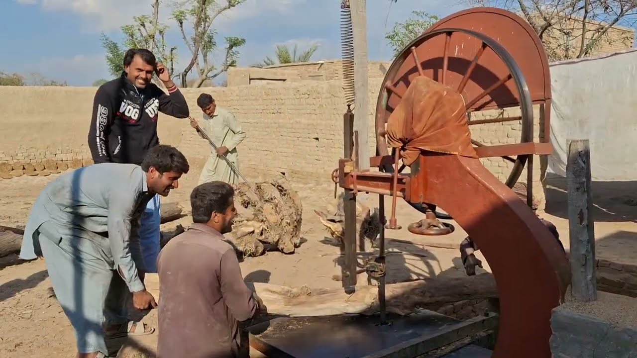 Wood cutting - #villagelife  Dinan wala