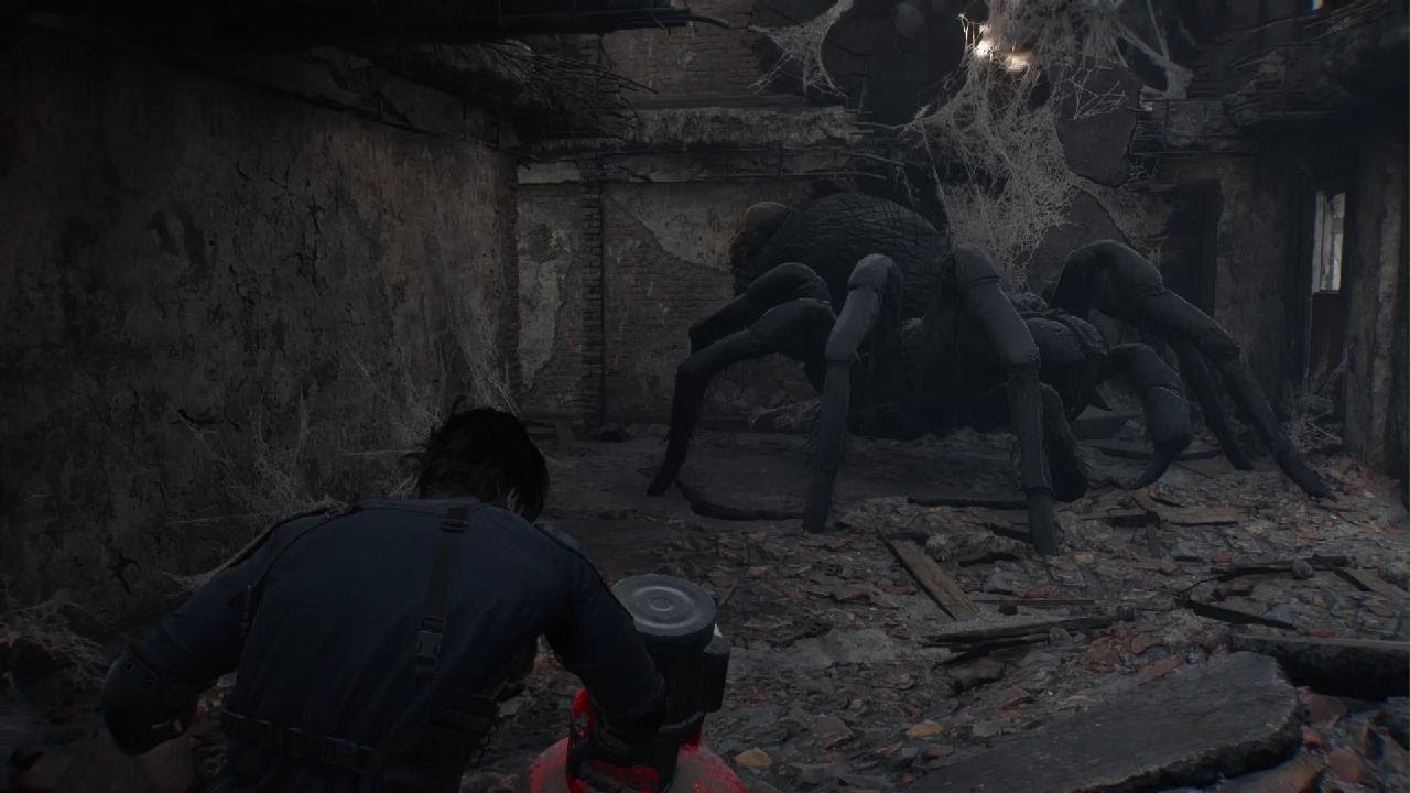 惡靈古堡9安魂曲 巨型蜘蛛 爆炸瓶硬直 散彈槍打弱點 RESIDENT EVIL requiem
