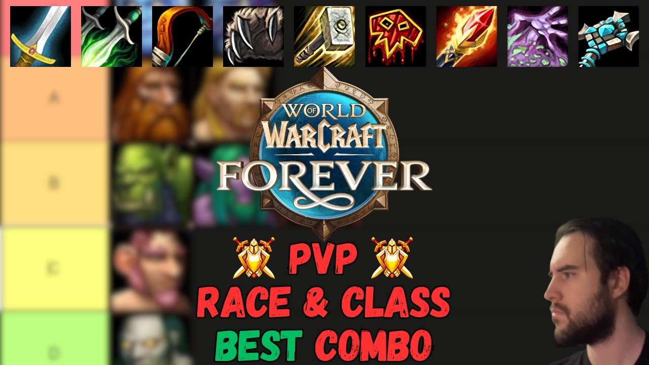 Тир-лист лучших комбинаций PvP-классов и рас в WoW Forever