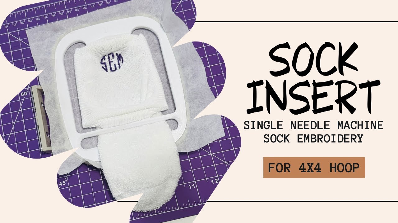 How To Use The Embroidery Sock Insert #embroidery