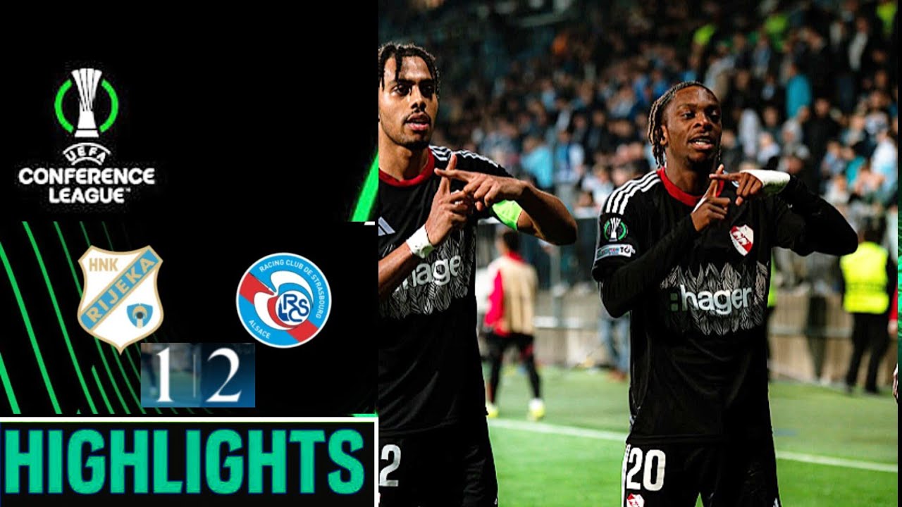 HNK Rijeka vs RC Strasbourg (1-2) Основные моменты Conference League 2026 | Итоги матча Риека &ndash; С...
