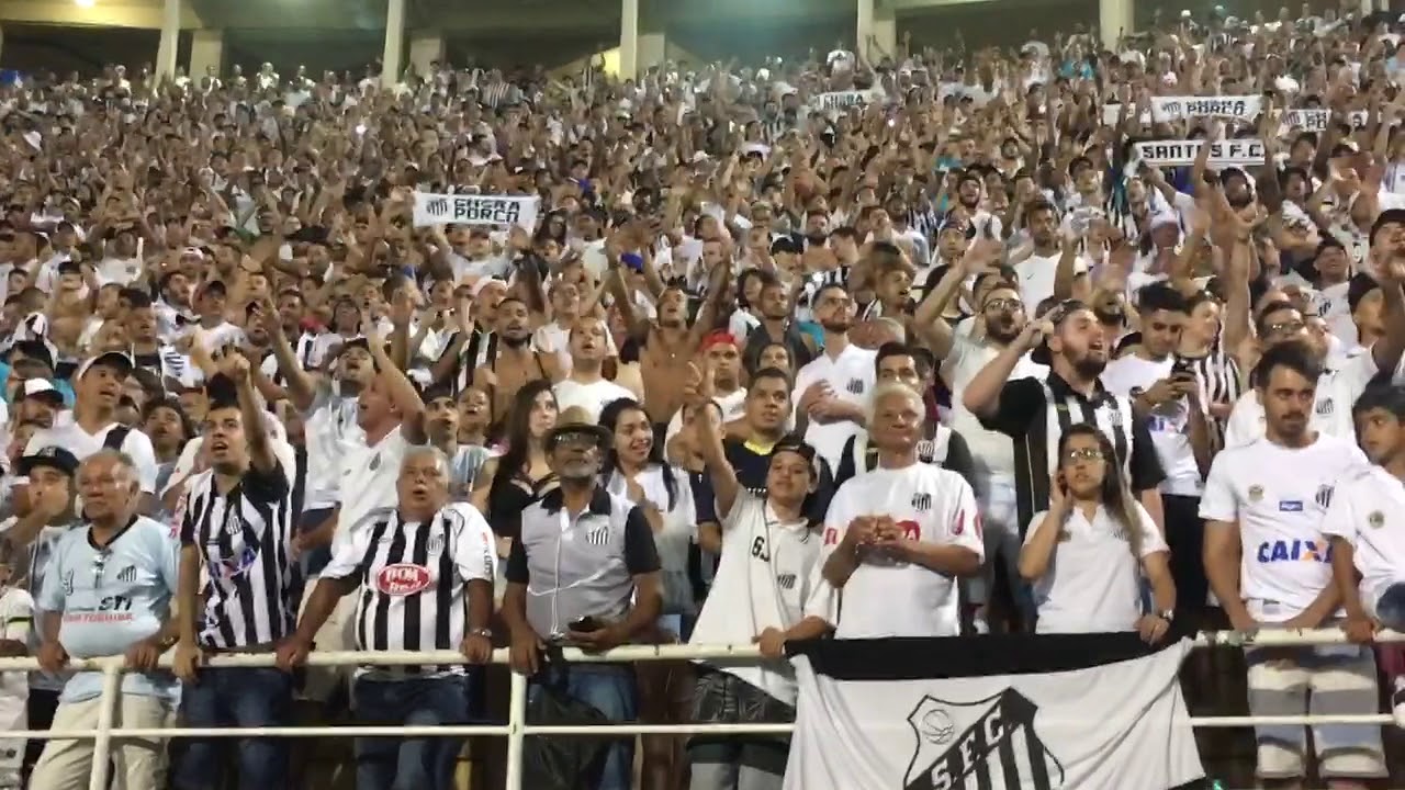Torcida do Santos no aquecimento  - Santos x Palmeiras 24/03/18