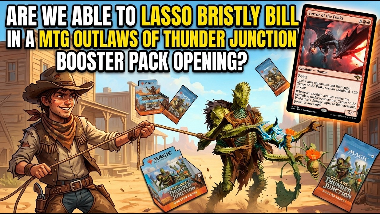 Собираем отряд и идем ловить Бристли Билла! Вскрытие бустеров MTG Outlaws of Thunder Junction #mtg