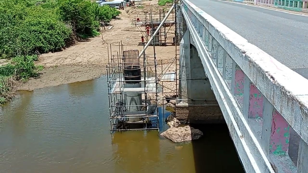 Evolução dos trabalhos de alagamento da ponte sobre o Rio Piancó em Piancó. 10/3/2026.