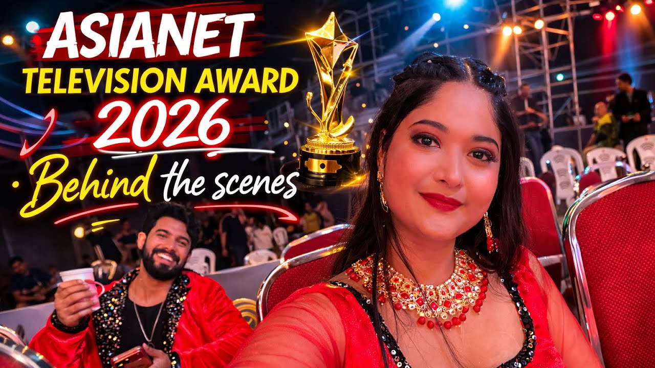 Asianet television award 2026 Behind the scenes❤️‍🔥|Aishwaryaramsai|travel|kochi| award function
