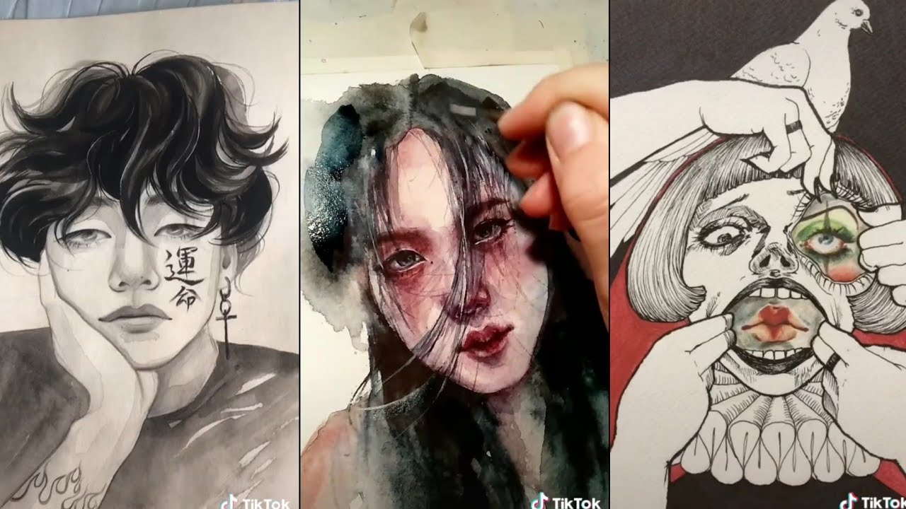 drawing & painting compilation /tiktok/