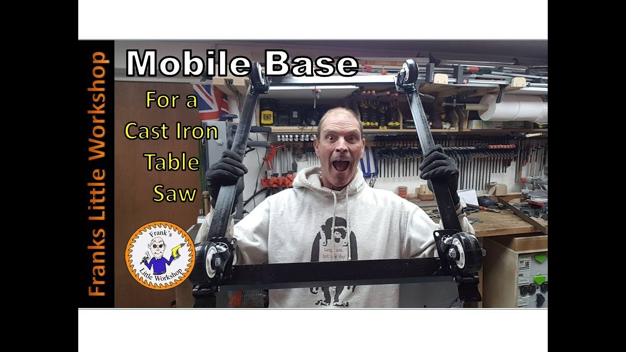 Mobile base for a Cast Iron Table saw.