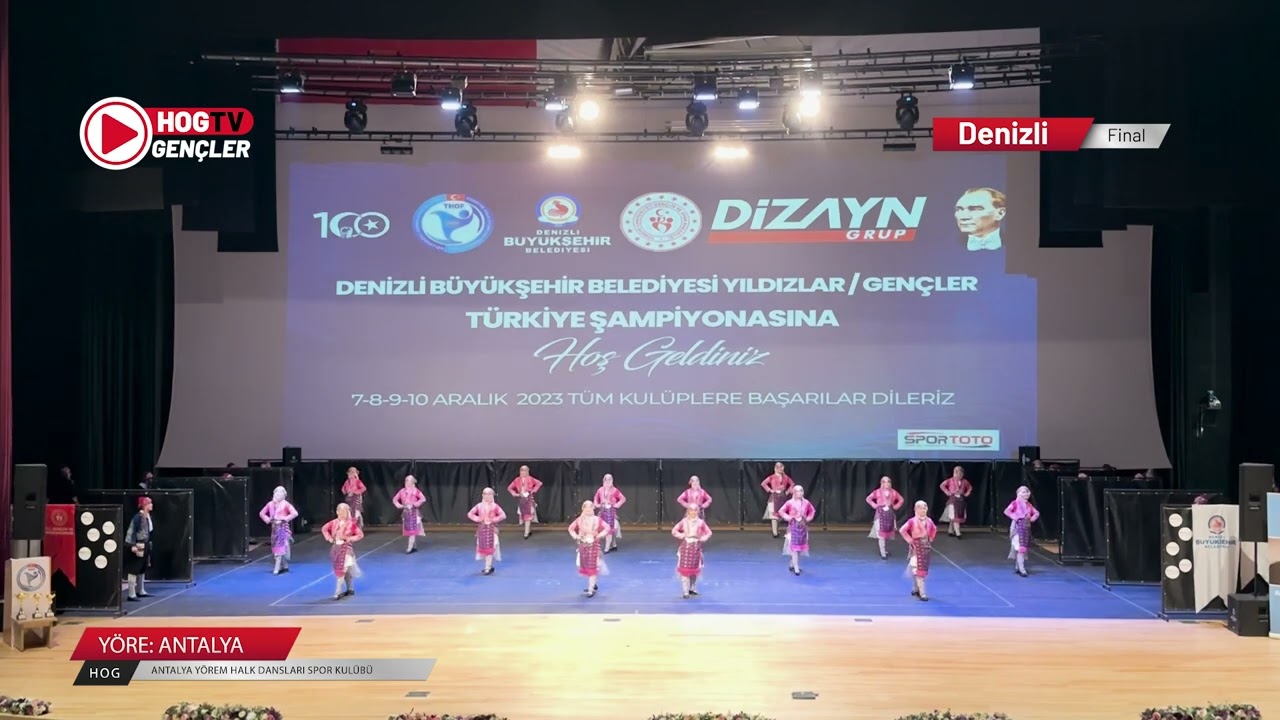 THOF 2023 I Gençler Türkiye Finali l Antalya YÖREM Halk Dansları Kulübü  - Antalya