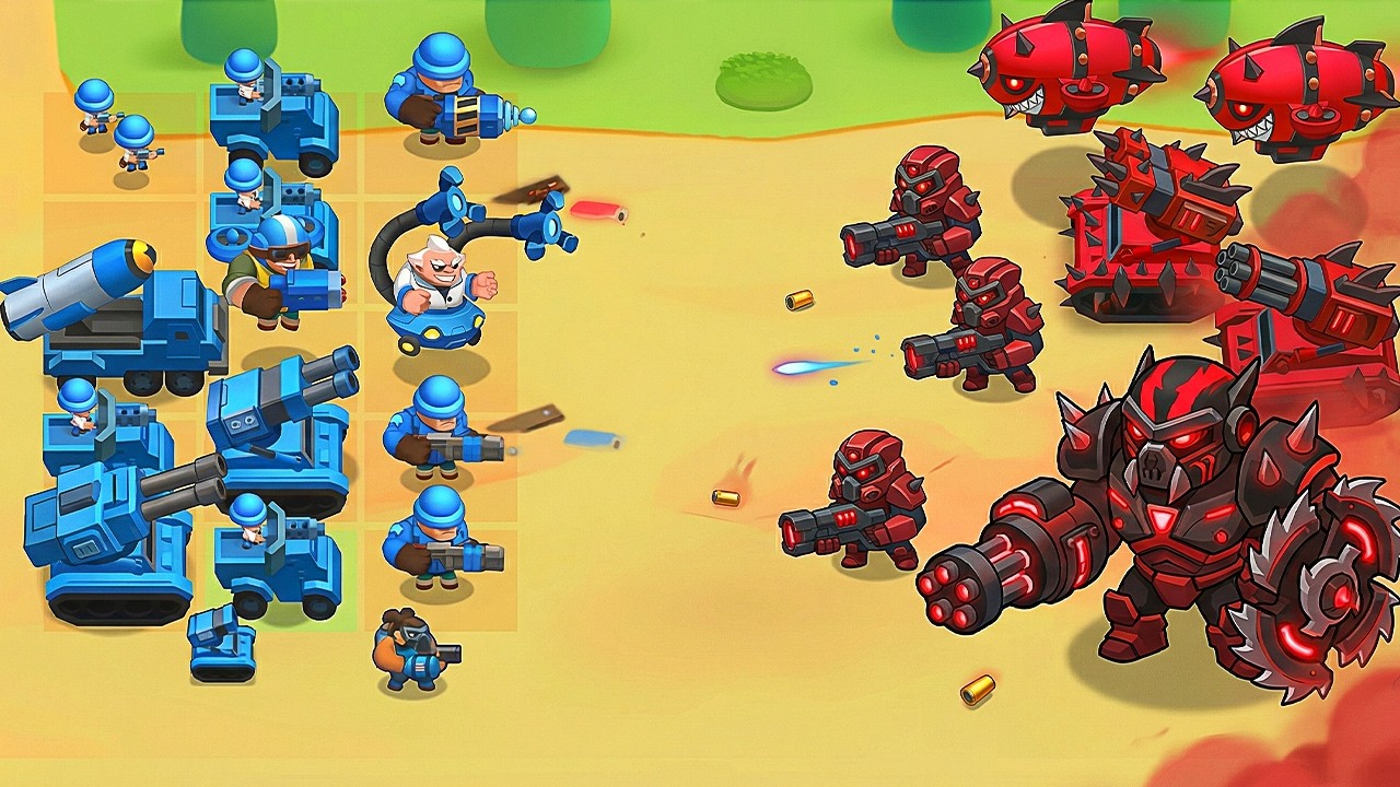 MERGE ARMY WORLD WAR - Merge Tanks Master Battle Merge Strategy Game