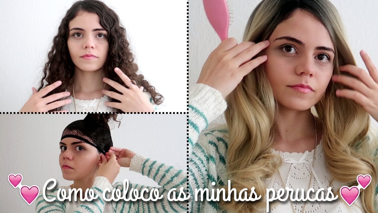 Como Colocar Peruca em Cabelo Longo Cacheado e Deixar natural 🌹 TUTORIAL PASSO A PASSO