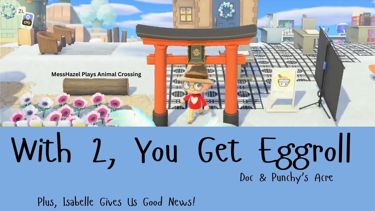 MessHazel играет в Animal Crossing: вдвоем получаешь яичный рулет