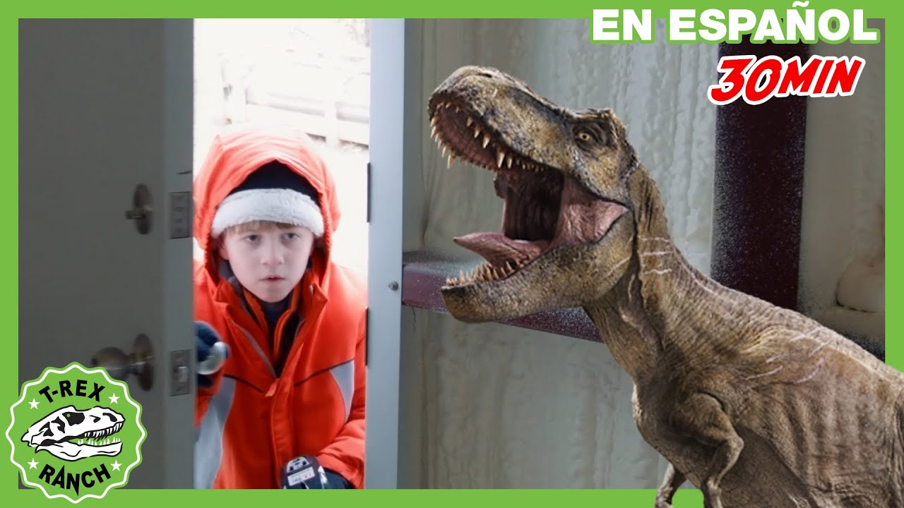 Persecuci&oacute;n de Dinosaurios con los Rangers del Parque | 30 min de videos de dinosaurios para ni&ntilde;os