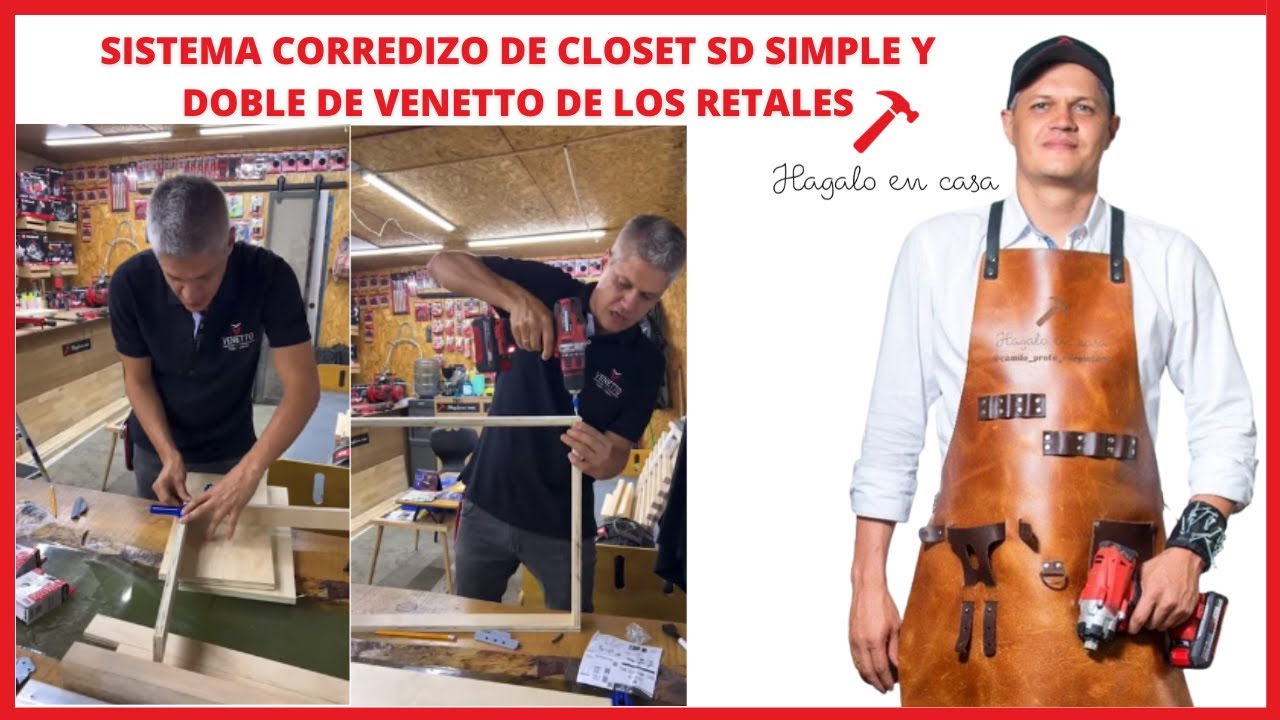 Sistema corredizo de closet SD simple y doble de Venetto de los retales