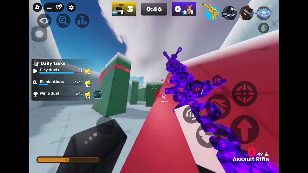 I 1v1nd people with sniper only in Roblox rivals