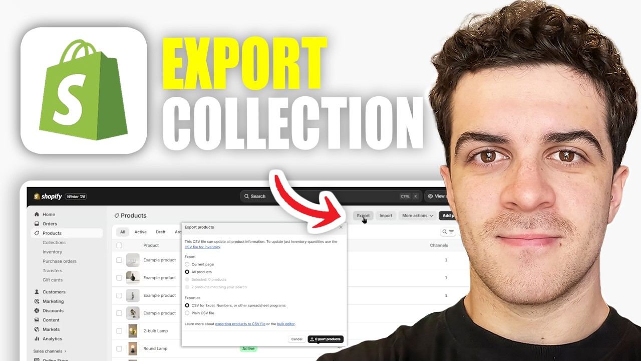Как экспортировать коллекции Shopify (руководство на 2026 год)