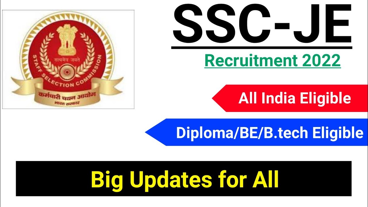 SSC JE 2021 Notification//SSC JE 2022 Notification// diploma jobs 2021//diploma job
