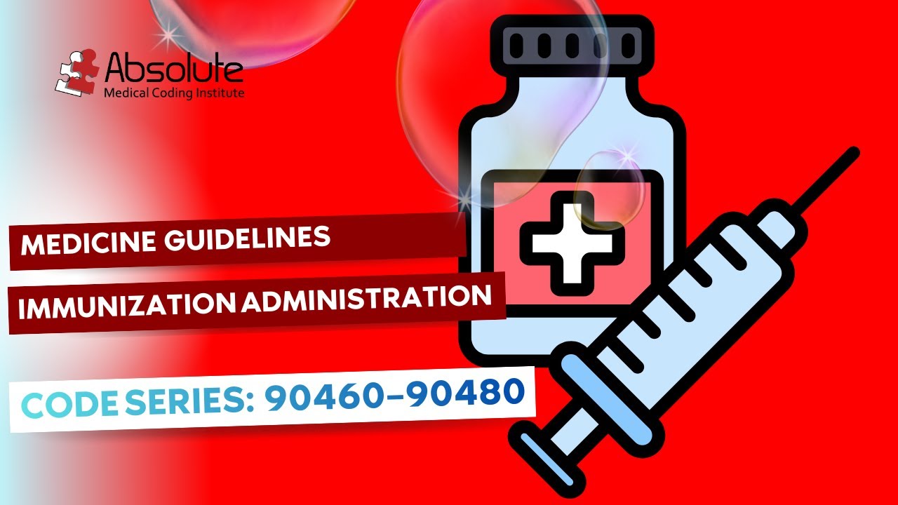 Medicine Guidelines — Immunization Administration Coding (Guidelines) [Code Series: 90460–90480]