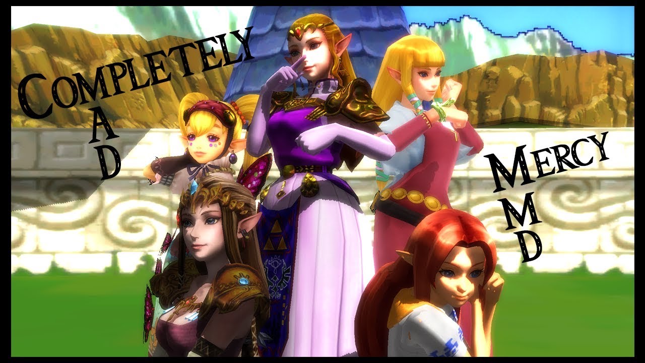 Completely Mad Mercy MMD (Zelda SS, Zelda OoT, Malon, Zelda TP, Agitha)