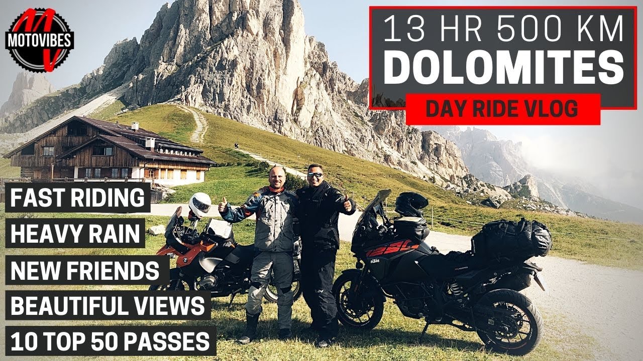 13 HOUR 500 KM DAY RIDE - DOLOMITES // FAST RIDING // KTM 1290 Super Adventure S