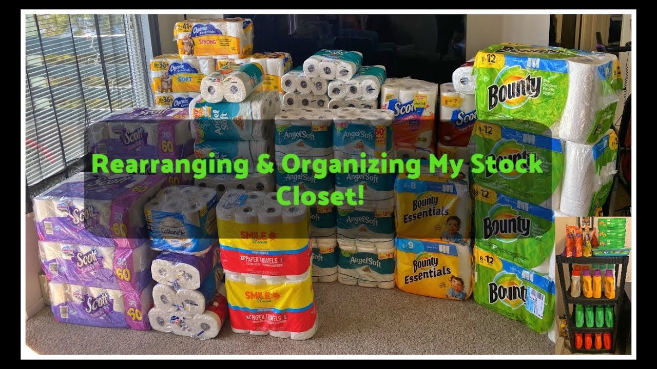 Rearranging & Organizing My Stock Closet 🌻 | SAVING WITH SHANIQUA